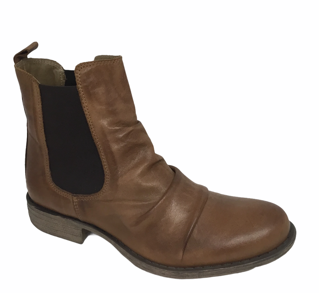 EOS Willo W Leather Boot Zinco Red Mare Grey Black Brandy