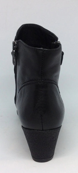 Kiarflex Klark Wedge ~ Black ~ Tan ~ Navy ~ Leather Boot