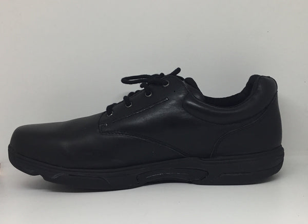 Surefit Dion Black Leather School Shoe