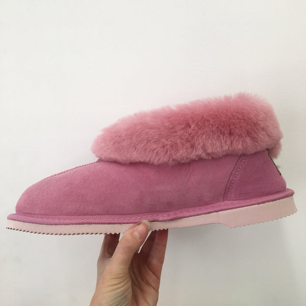Ladies Ankle Slipper pink Aust Made