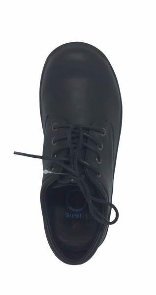 Surefit Brett Black Lace Up School Shoe