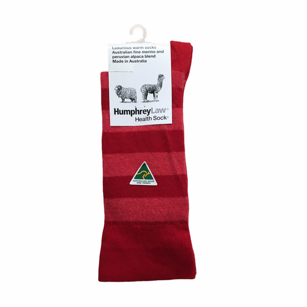 Humphrey Law Health Socks Striped Merino & Alpaca 03C
