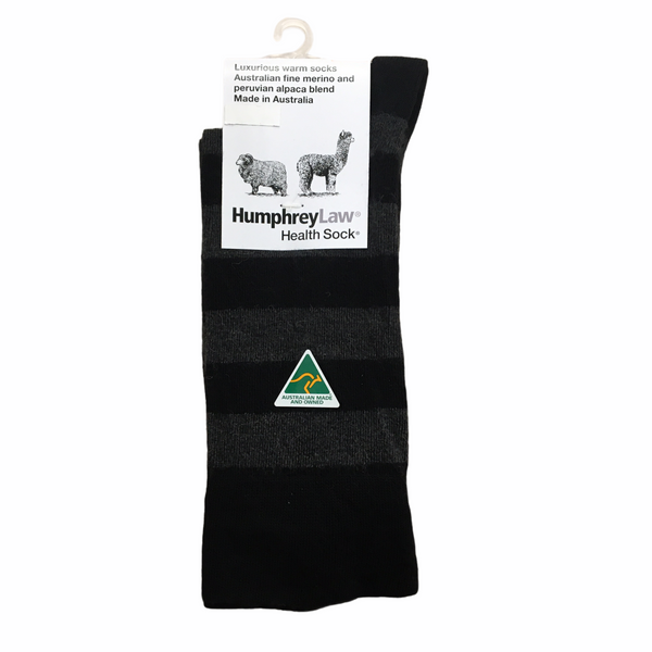 Humphrey Law Health Socks Striped Merino & Alpaca 03C