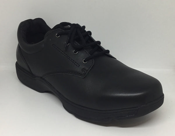Surefit Dion Black Leather School Shoe