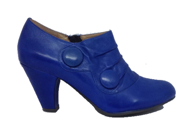 Miz Mooz CoCo Cobalt Blue Leather boot heel SALE