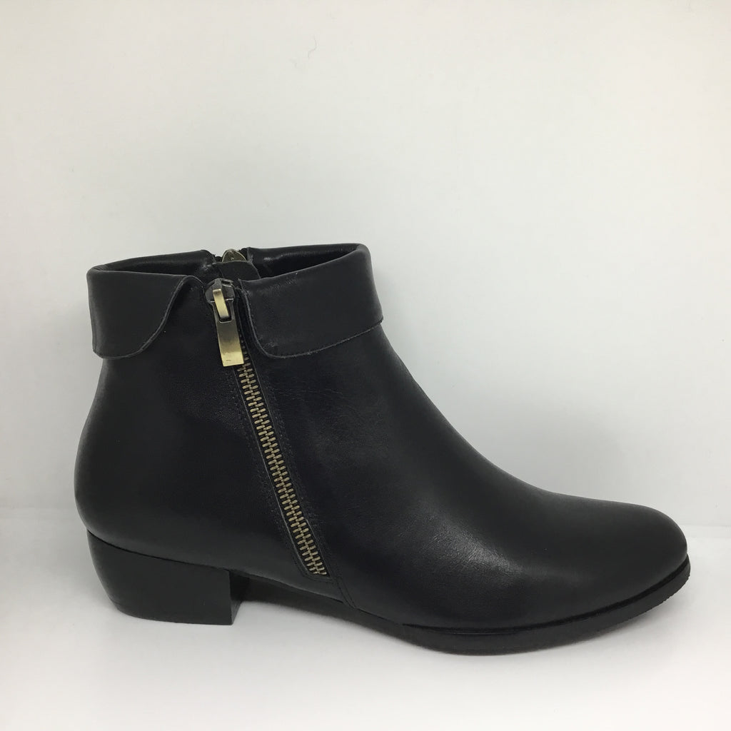 Isabella Marley Twin Zip Black Leather boot – The Little Shoe Shop Kerang