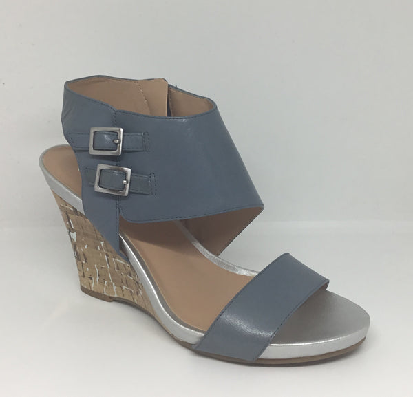 Naturalizer Bayou Blue Jeans Leather Wedge