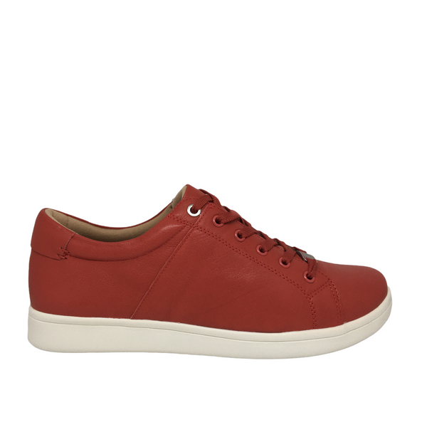 Ziera Delilah ~ Red ~ Tan ~ XF-ZR Leather Sneaker