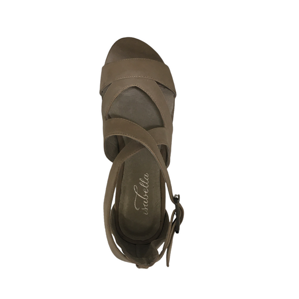 Isabella Panya ~ Light Grey ~ Black ~ Latte ~ Light Blue ~ Leather Wedge heel