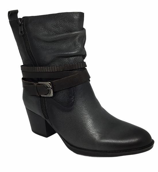 Earth Spruce Dark Grey Leather boot