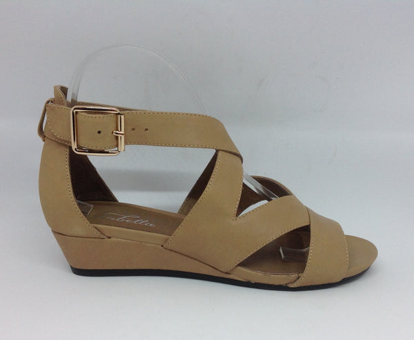 Isabella Panya ~ Light Grey ~ Black ~ Latte ~ Light Blue ~ Leather Wedge heel