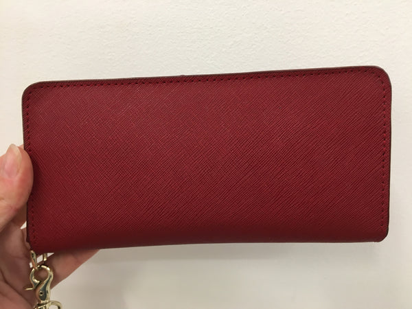 Morrissey Red Embossed Leather Purse MO1729