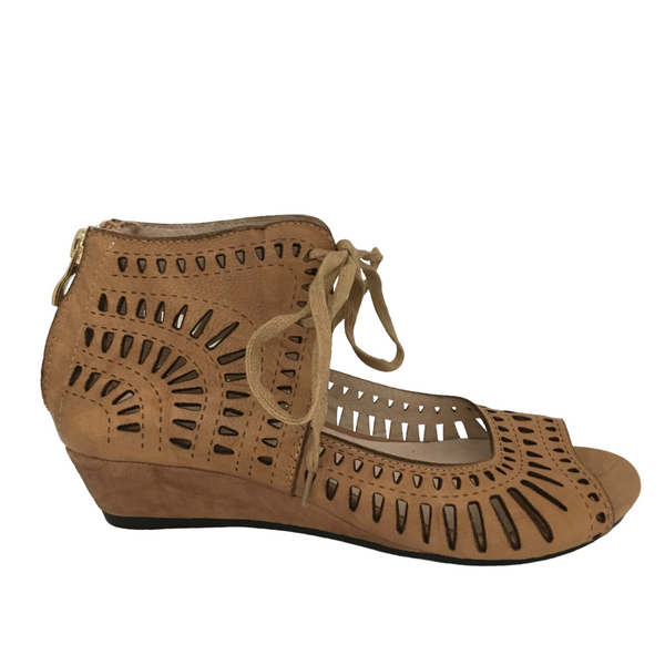 Isabella Mayan Tan ~ Nude ~ Taupe Leather